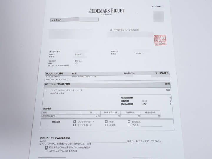 オーデマピゲ CODE 11.59 バイ オーデマ ピゲ クロノグラフ Ref.26393OR.OO.A002KB.03 ピンクゴールド ブルー文字盤