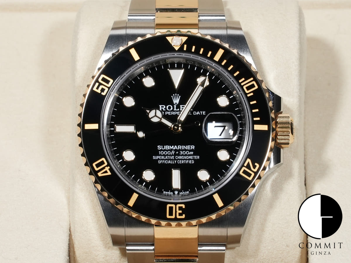 ロレックス サブマリーナー デイト Ref.126613LN ステンレススチール/イエローゴールド ブラック文字盤