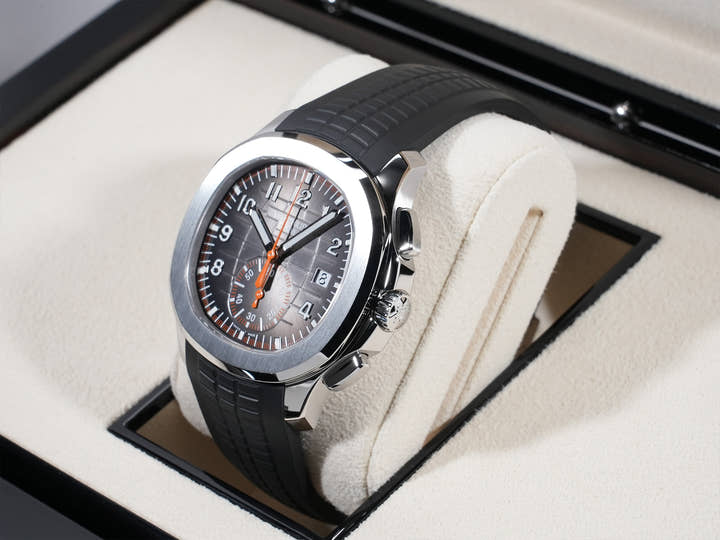 パテックフィリップ アクアノート クロノグラフ Ref.5968A-001 ステンレススチール ブラック文字盤