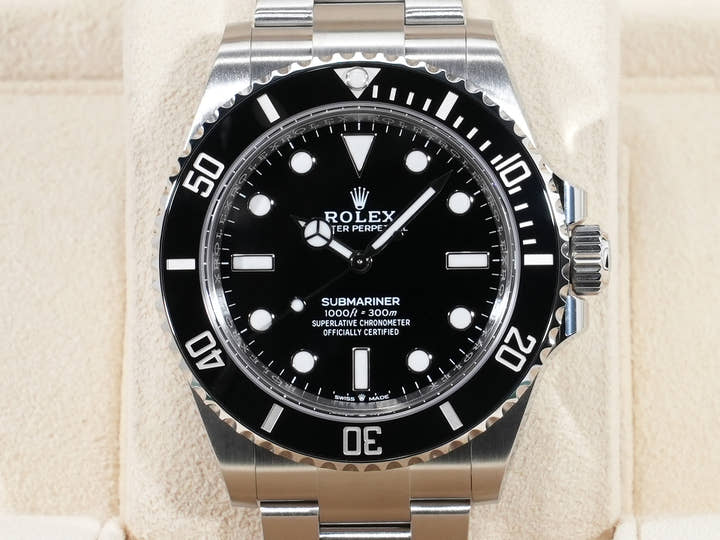 ロレックス サブマリーナー ノンデイト Ref.124060 ステンレススチール ブラック文字盤