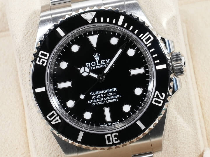 ロレックス サブマリーナー ノンデイト Ref.124060 ステンレススチール ブラック文字盤