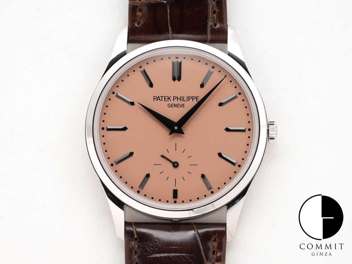 パテックフィリップ カラトラバ Ref.6196P-001 プラチナ ローズゴールドめっきオパーリン文字盤