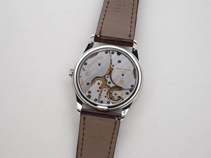 パテックフィリップ カラトラバ Ref.6196P-001 プラチナ ローズゴールドめっきオパーリン文字盤