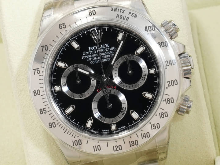 Rolex Daytona Ref. 116520 Stainless Steel Black Dial