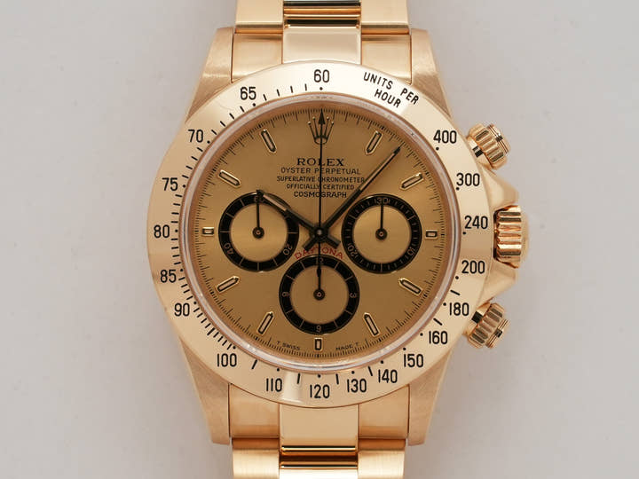 ロレックス デイトナ エルプリメロ Ref.16528 イエローゴールド シャンパン文字盤
