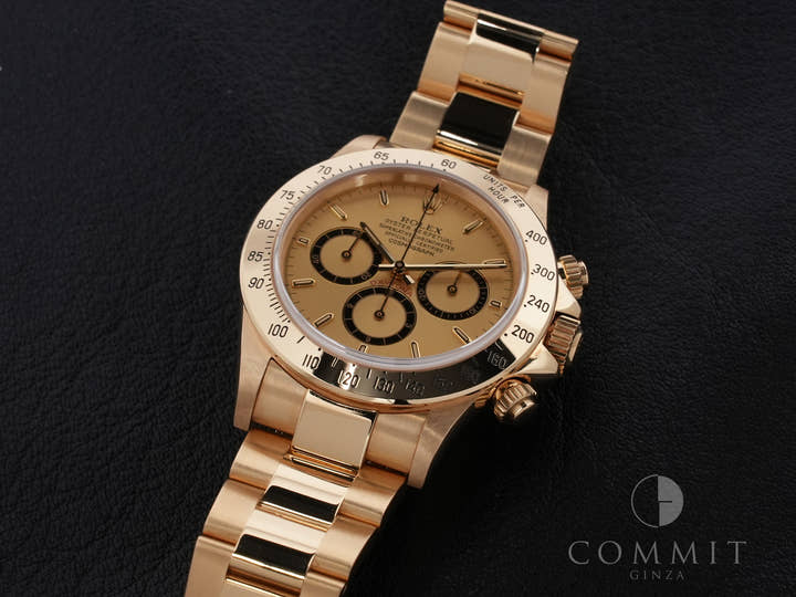 ロレックス デイトナ エルプリメロ Ref.16528 イエローゴールド シャンパン文字盤