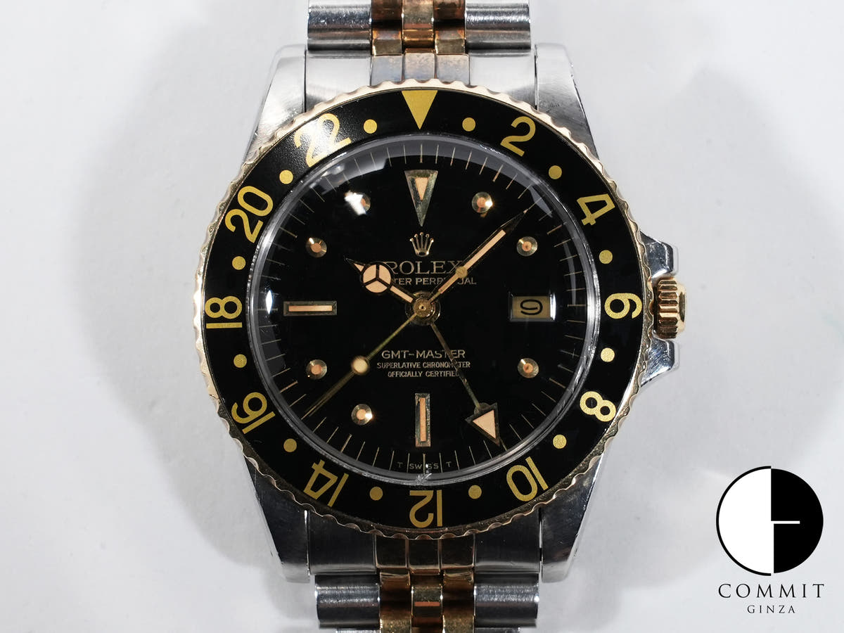 ロレックス GMTマスター Ref.1675/3 ステンレススチール/イエローゴールド ブラック文字盤 ジュビリーブレスレット