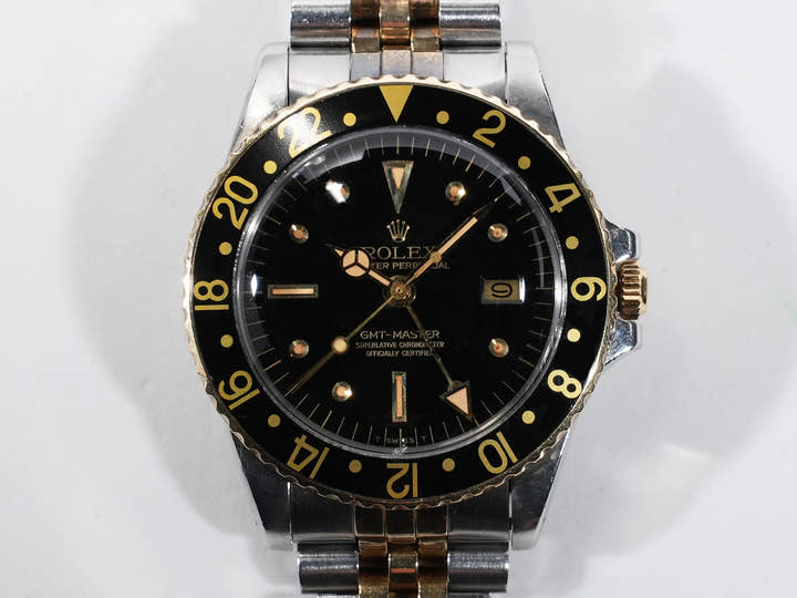 ロレックス GMTマスター Ref.1675/3 ステンレススチール/イエローゴールド ブラック文字盤 ジュビリーブレスレット