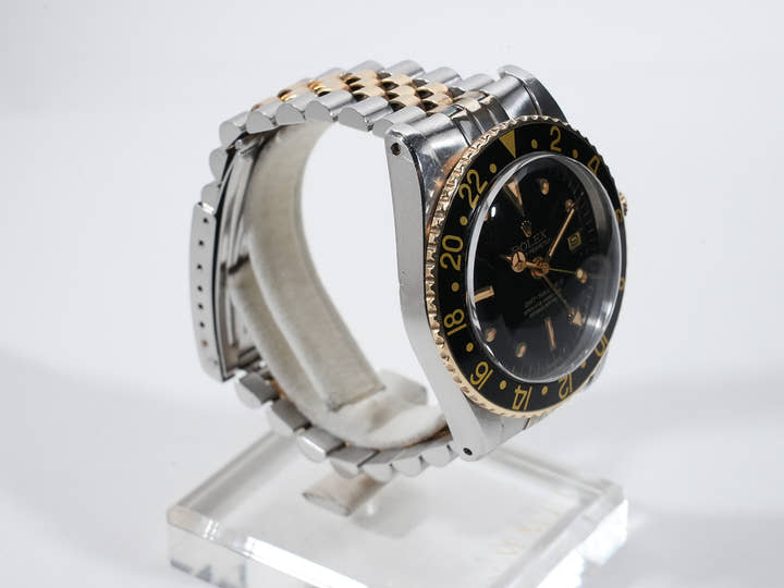 ロレックス GMTマスター Ref.1675/3 ステンレススチール/イエローゴールド ブラック文字盤 ジュビリーブレスレット