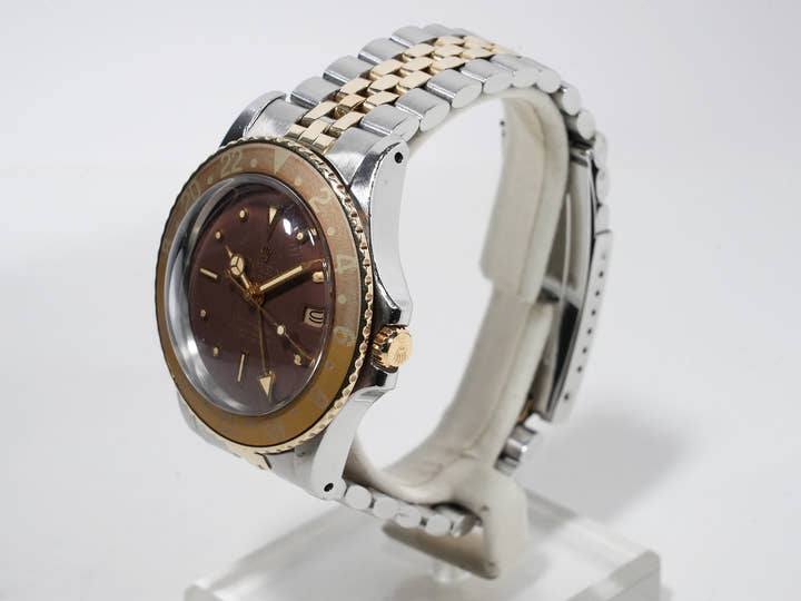 ロレックス GMTマスター Ref.1675/3 ステンレススチール/イエローゴールド ブラウン文字盤 ジュビリーブレスレット