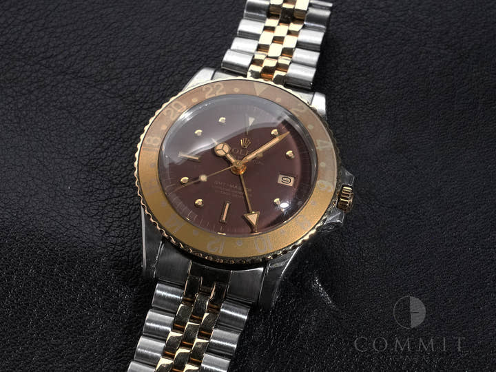 ロレックス GMTマスター Ref.1675/3 ステンレススチール/イエローゴールド ブラウン文字盤 ジュビリーブレスレット