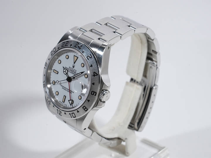 ロレックス エクスプローラーII Ref.16570 ステンレススチール ホワイト文字盤