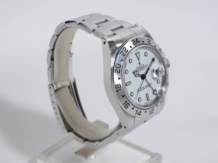 ロレックス エクスプローラーII Ref.16570 ステンレススチール ホワイト文字盤