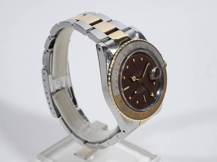ロレックス GMTマスター Ref.1675/3 ステンレススチール/イエローゴールド ブラウン文字盤 オイスターブレスレット