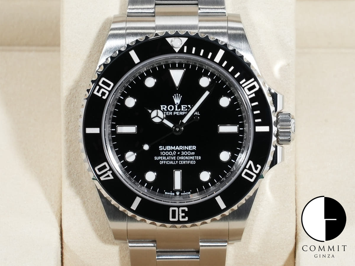 ロレックス サブマリーナー ノンデイト Ref.124060 ステンレススチール ブラック文字盤