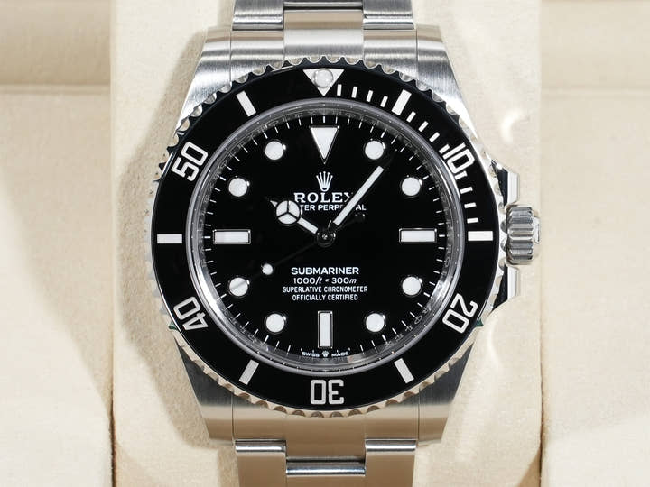 ロレックス サブマリーナー ノンデイト Ref.124060 ステンレススチール ブラック文字盤