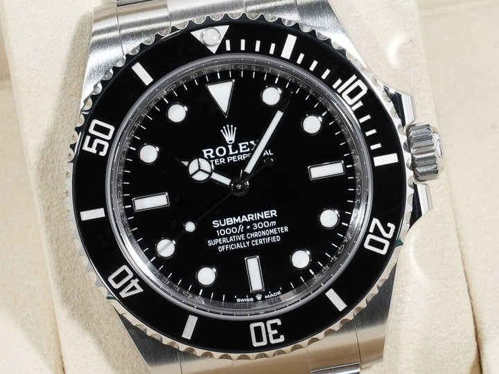 ロレックス サブマリーナー ノンデイト Ref.124060 ステンレススチール ブラック文字盤