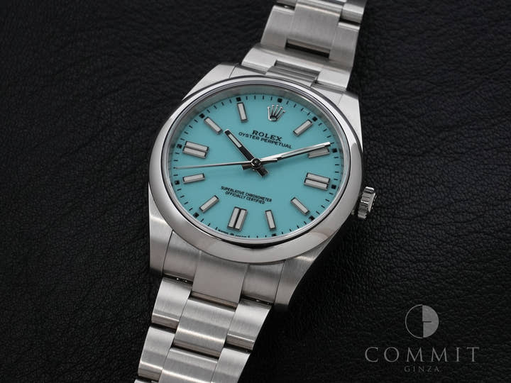 Rolex Oyster Perpetual 41 Ref. 124300 Stainless Steel Turquoise Dial