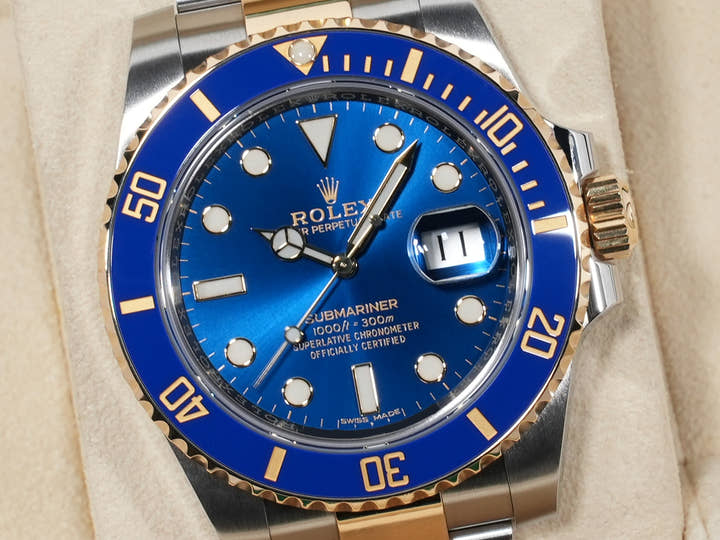ロレックス サブマリーナー デイト Ref.116613LB ステンレススチール/イエローゴールド ブルー文字盤