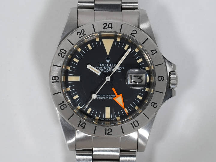 ロレックス エクスプローラーII Ref.1655 ステンレススチール ブラック文字盤