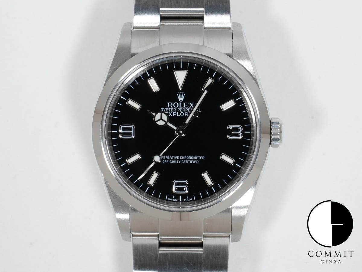 Rolex Explorer I Ref.114270 SS Black Dial Used 43ruejs5