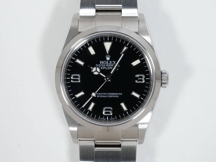 Rolex Explorer I Ref.114270 SS Black Dial Used 43ruejs5