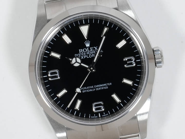 Rolex Explorer I Ref.114270 SS Black Dial Used 43ruejs5