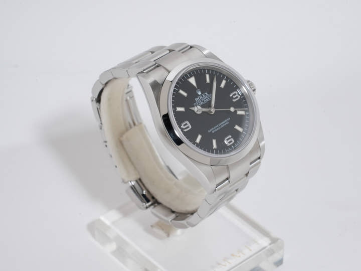 Rolex Explorer I Ref.114270 SS Black Dial Used 43ruejs5