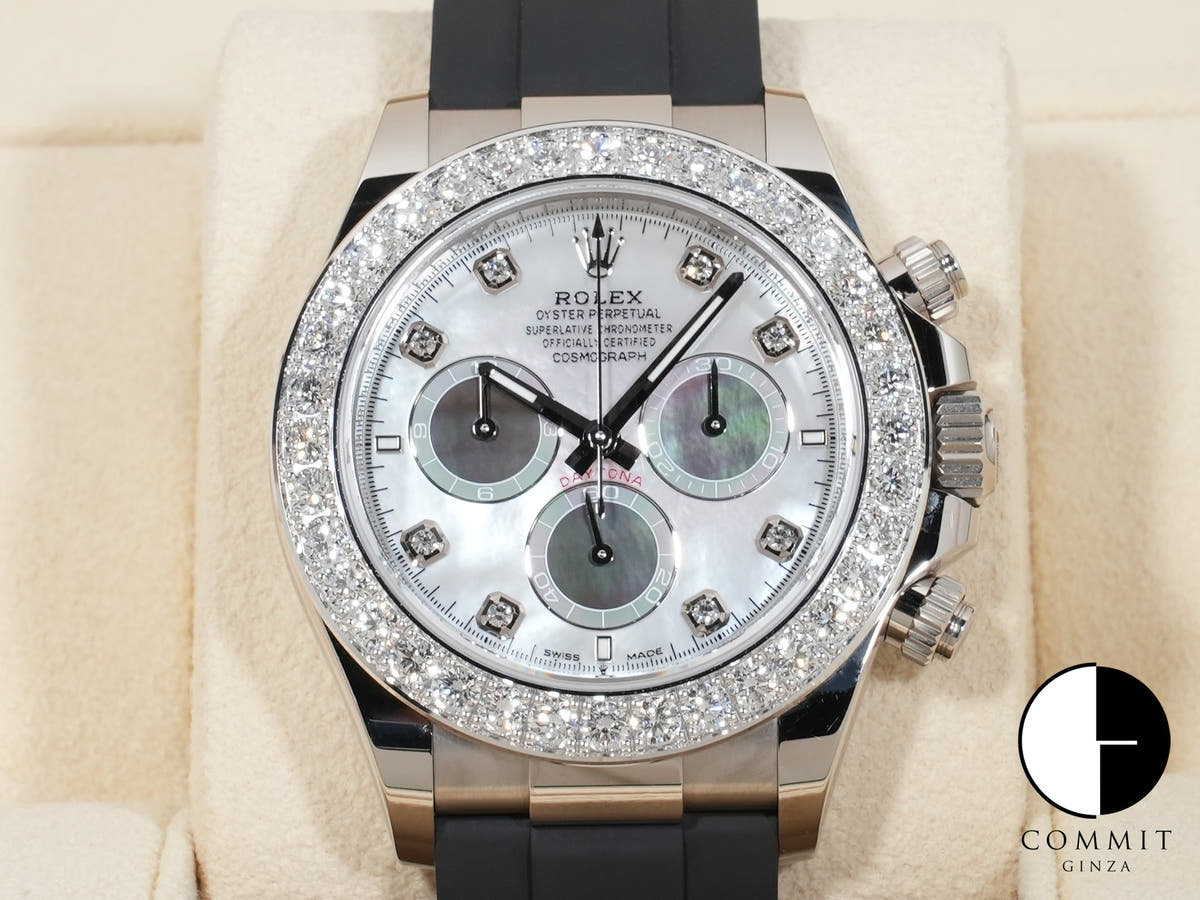 ロレックス デイトナ Ref.126589RBR ホワイトゴールド マザーオブパールxホワイト/ブラック文字盤