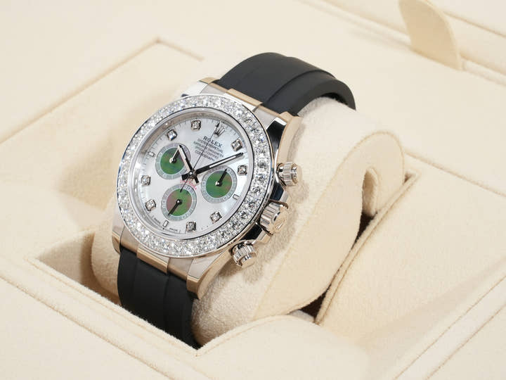 ロレックス デイトナ Ref.126589RBR ホワイトゴールド マザーオブパールxホワイト/ブラック文字盤