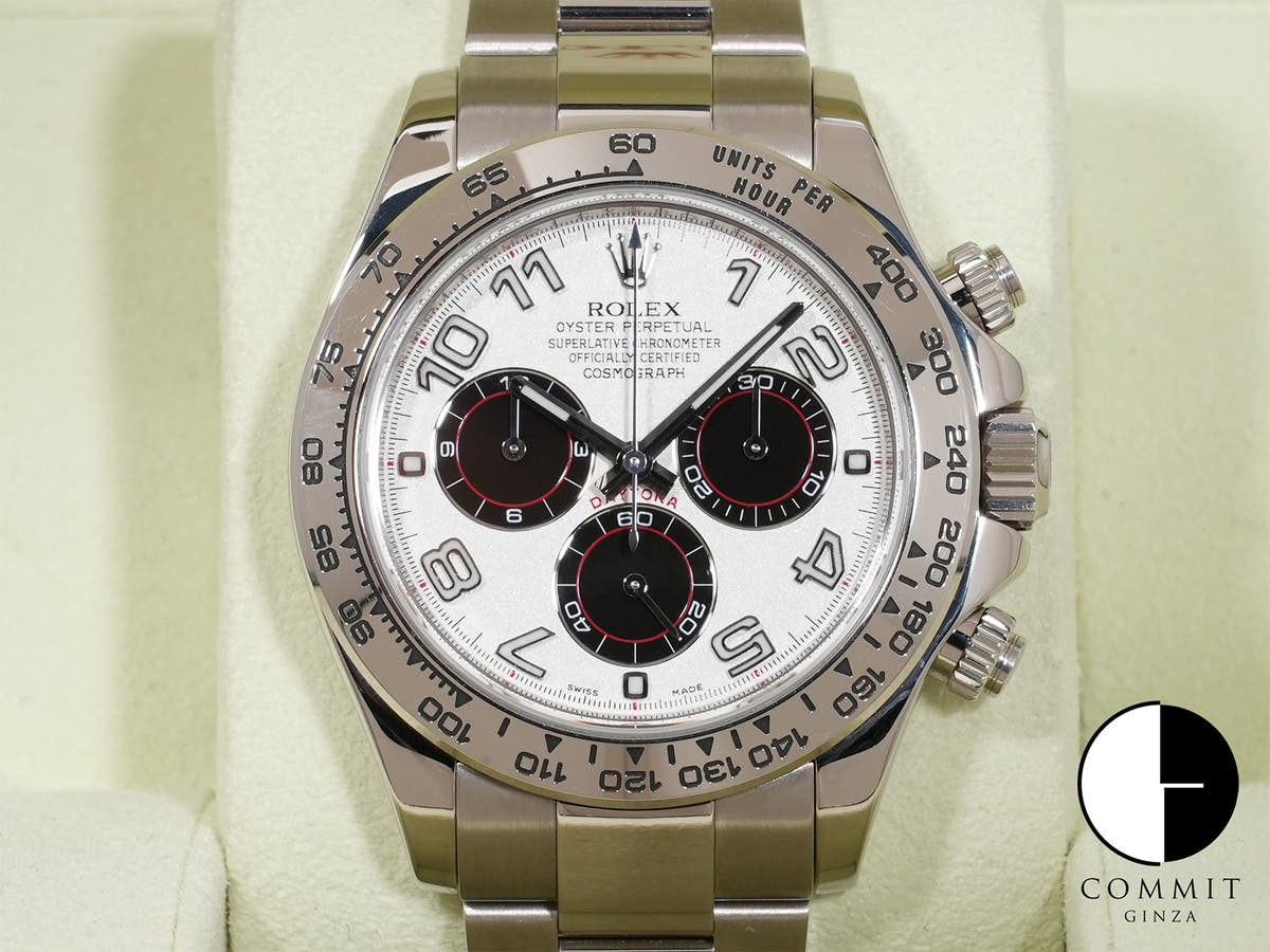 ロレックス デイトナ Ref.116509 ホワイトゴールド ホワイトアラビア文字盤 中古 576dmvsu