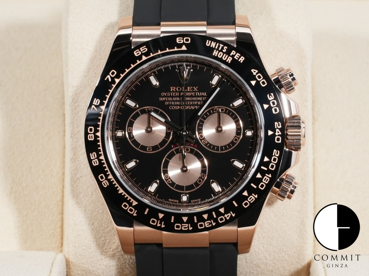 ロレックス デイトナ Ref.116515LN エバーローズゴールド ブラックxピンク文字盤
