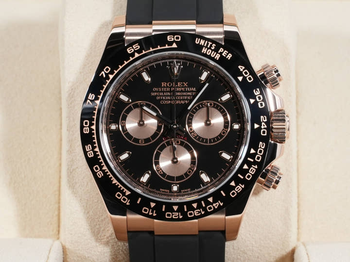ロレックス デイトナ Ref.116515LN エバーローズゴールド ブラックxピンク文字盤
