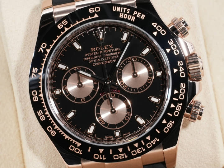 ロレックス デイトナ Ref.116515LN エバーローズゴールド ブラックxピンク文字盤