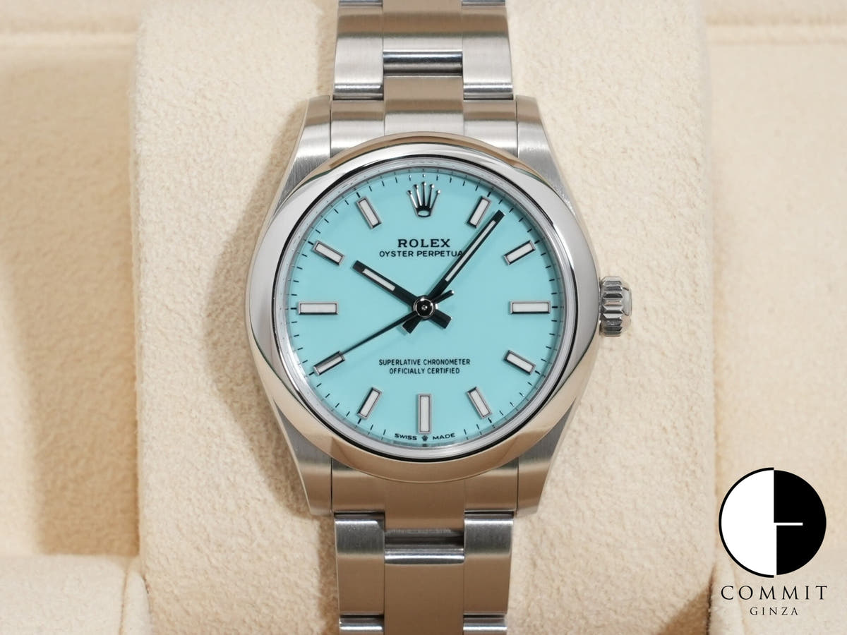 Rolex Oyster Perpetual 31 Ref. 277200 Stainless Steel Turquoise Dial