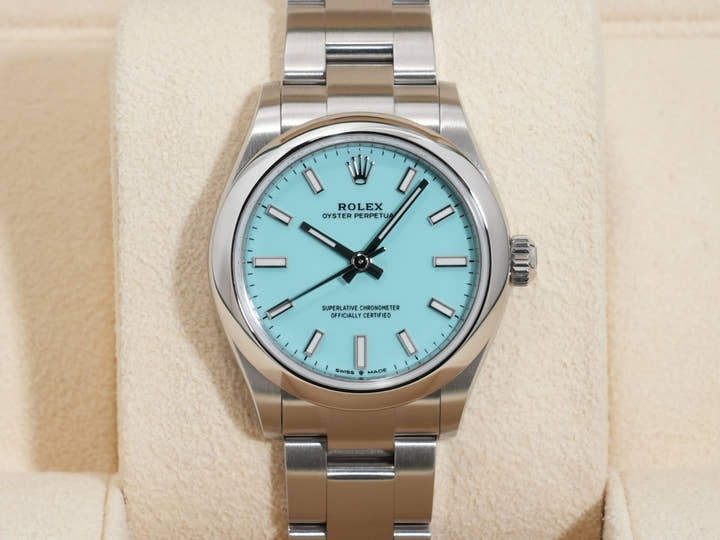 Rolex Oyster Perpetual 31 Ref. 277200 Stainless Steel Turquoise Dial