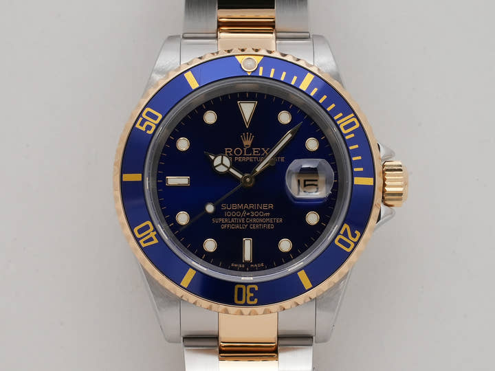 ロレックス サブマリーナー デイト Ref.16613 ステンレススチール/イエローゴールド ブルー文字盤