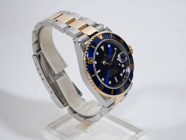 ロレックス サブマリーナー デイト Ref.16613 ステンレススチール/イエローゴールド ブルー文字盤