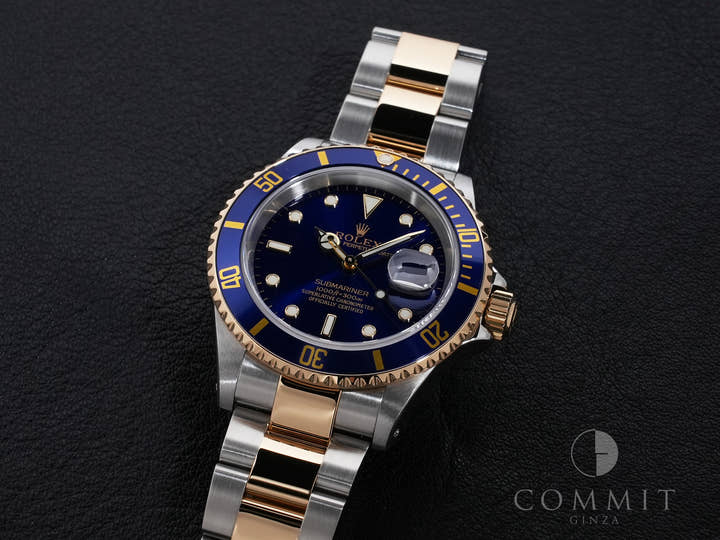 ロレックス サブマリーナー デイト Ref.16613 ステンレススチール/イエローゴールド ブルー文字盤