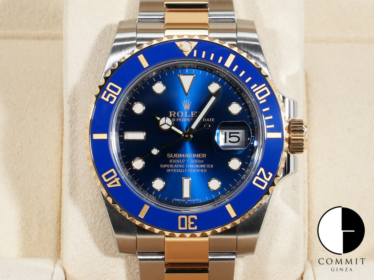 ロレックス サブマリーナー デイト Ref.116613LB ステンレススチール/イエローゴールド ブルー文字盤