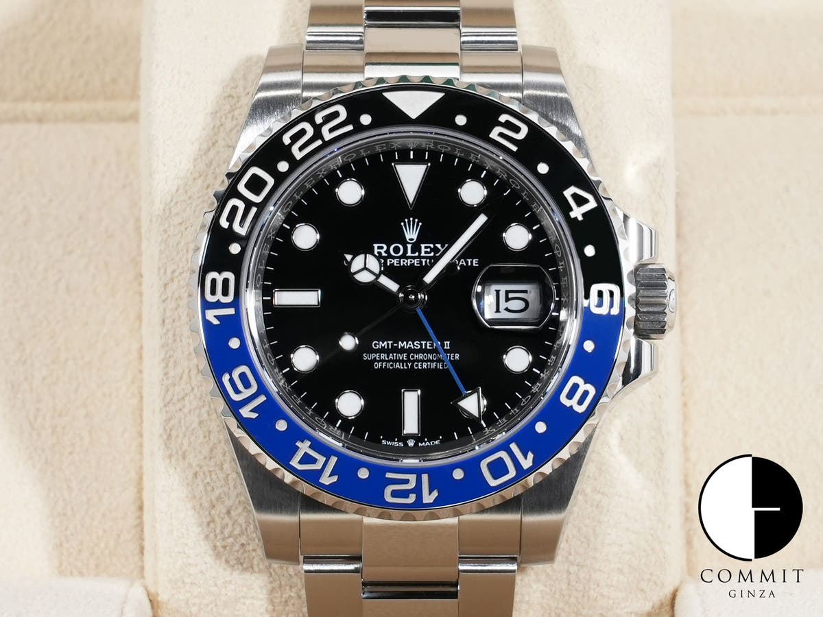 Rolex GMT-Master II Ref. 126710BLNR Stainless Steel Black Dial Oyster Bracelet