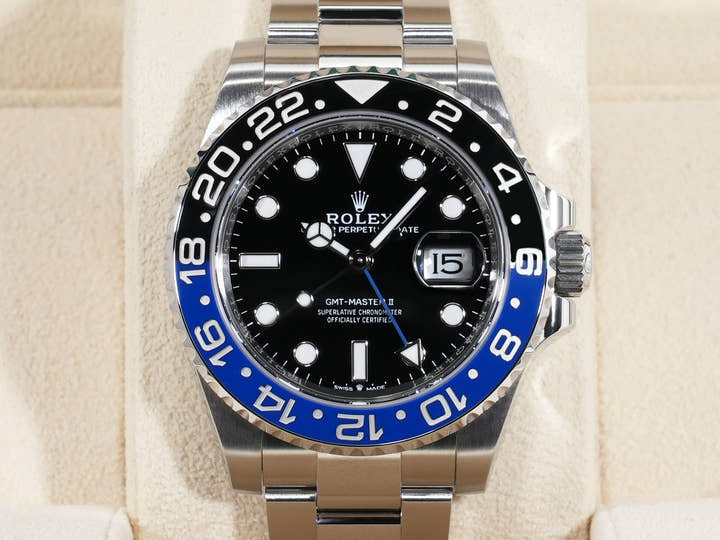 Rolex GMT-Master II Ref. 126710BLNR Stainless Steel Black Dial Oyster Bracelet