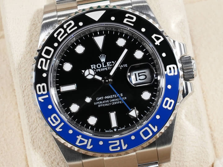 Rolex GMT-Master II Ref. 126710BLNR Stainless Steel Black Dial Oyster Bracelet