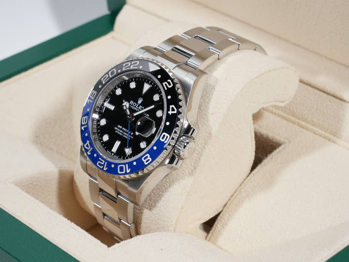 Rolex GMT-Master II Ref. 126710BLNR Stainless Steel Black Dial Oyster Bracelet