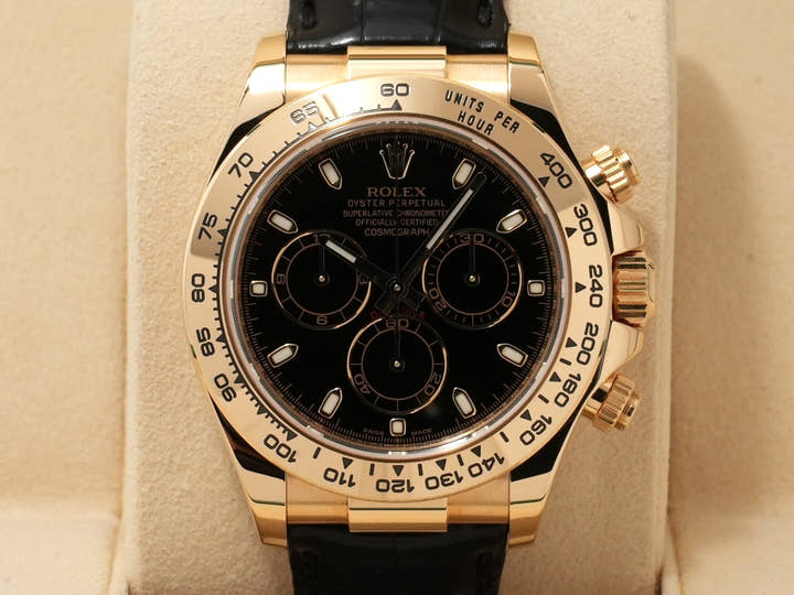 ロレックス デイトナ Ref.116518 イエローゴールド ブラック文字盤