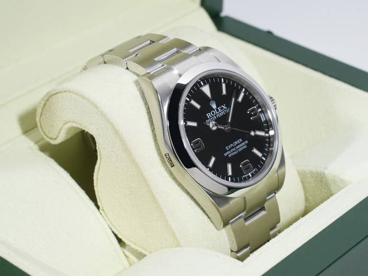 Rolex Explorer I Ref. 214270 Stainless Steel Black Dial