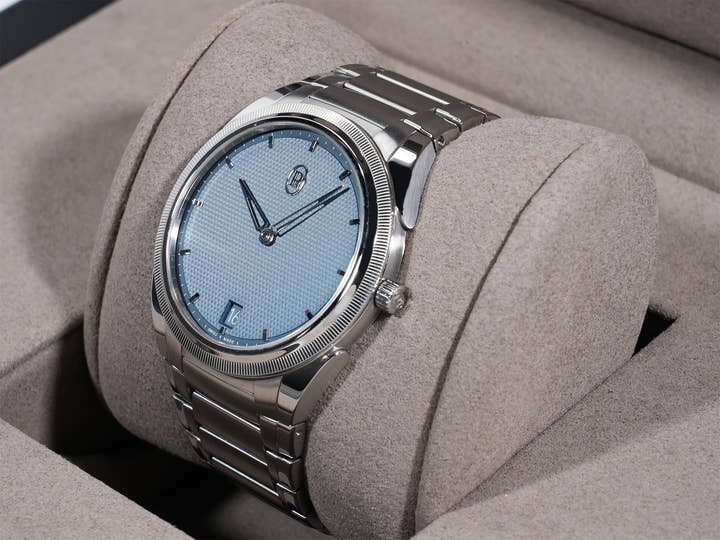 Parmigiani Fleurier Tonda PF Micro Rotor Ref.PFS914-1020003-100182 SS Light Blue Dial Good Condition Pre-Owned qkjv37g4