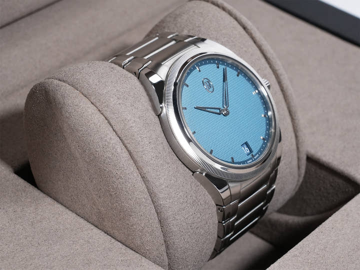 Parmigiani Fleurier Tonda PF Micro Rotor Ref.PFS914-1020003-100182 SS Light Blue Dial Good Condition Pre-Owned qkjv37g4