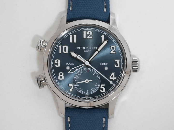 パテックフィリップ カラトラバ パイロット トラベルタイム Ref.7234A-001 ステンレススチール ブルー文字盤