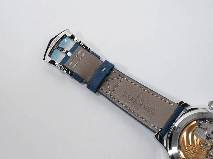 パテックフィリップ カラトラバ パイロット トラベルタイム Ref.7234A-001 ステンレススチール ブルー文字盤